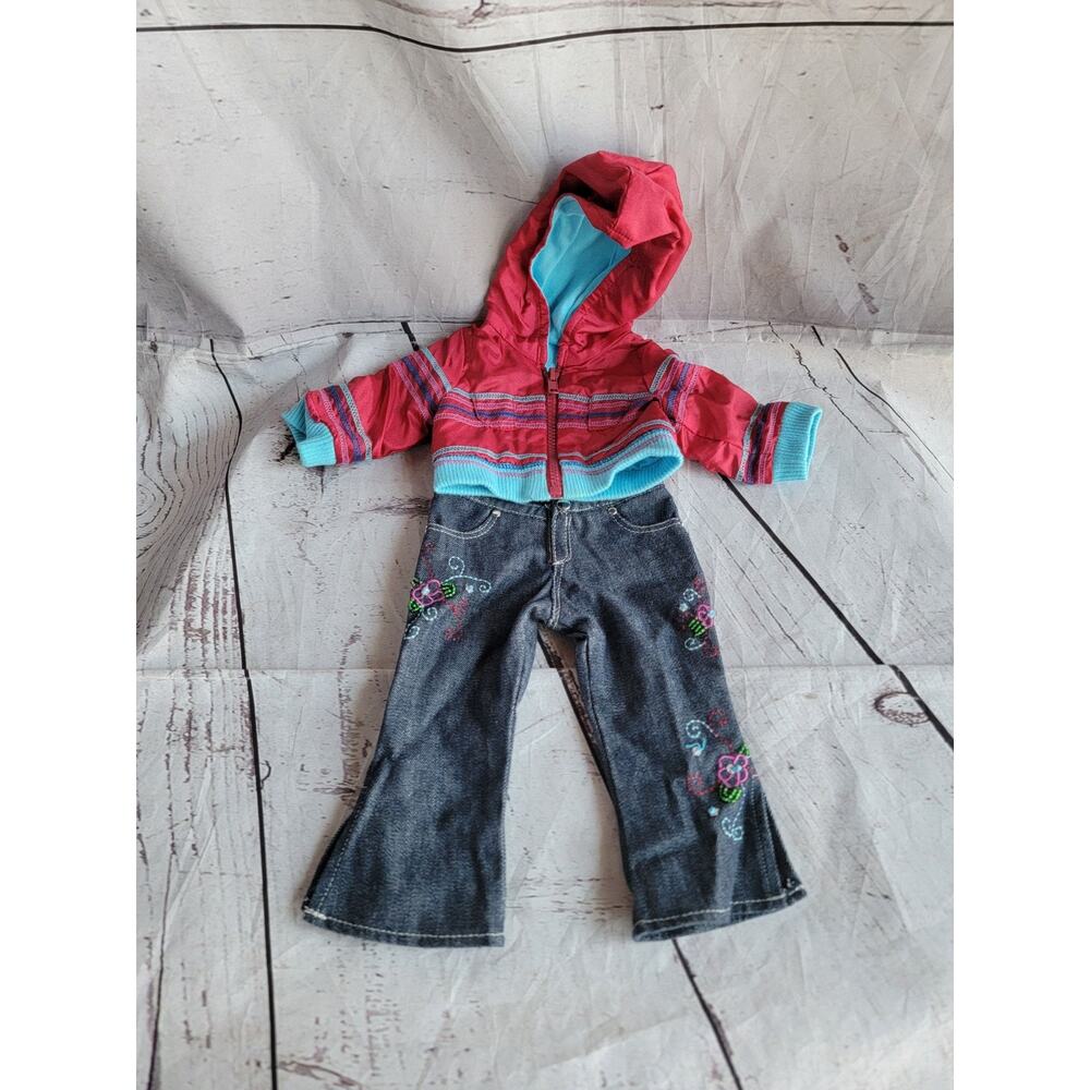 Official American Girl 18" Doll Clothing Ready For Fun Outfit Jacket Jean Pants